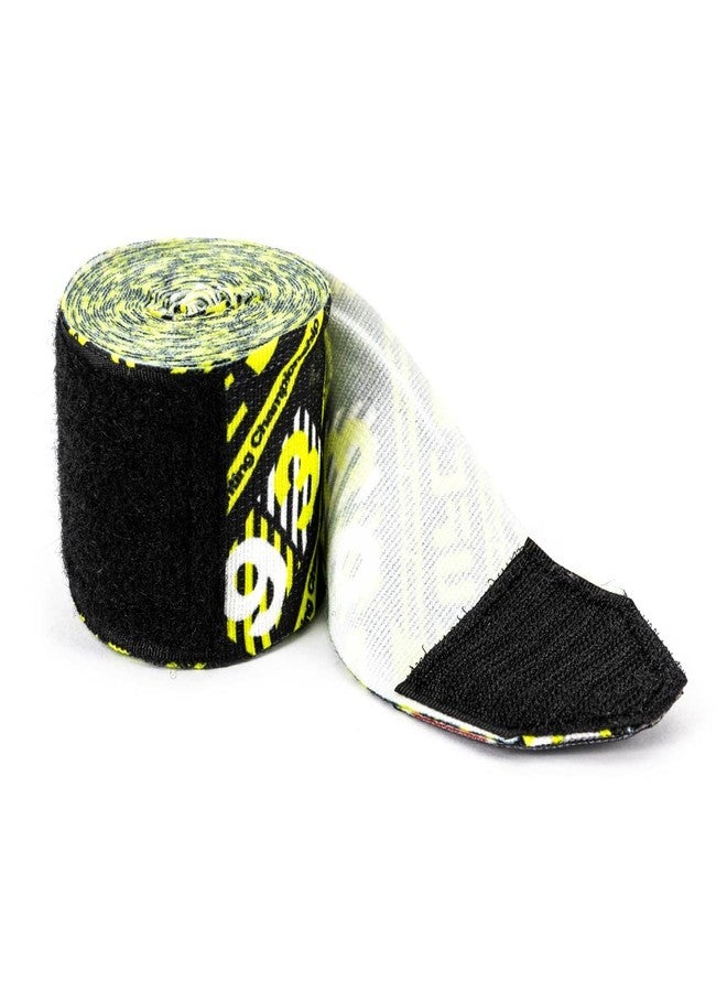 UFC Pattered Hand Wrap, Black/Yellow Boxing and MMA - Image 2