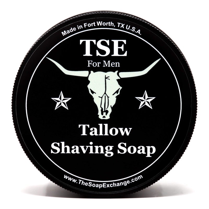 The Soap Exchange TSE for Men Sandalwood Vanilla Shaving Soap with Tallow and Shea Butter. Natural Ingredients for Rich Lather and a Smooth Comfortable Shave. Artisan 4.5 oz Semi-Soft Italian Style. Made in the USA. - Image 2