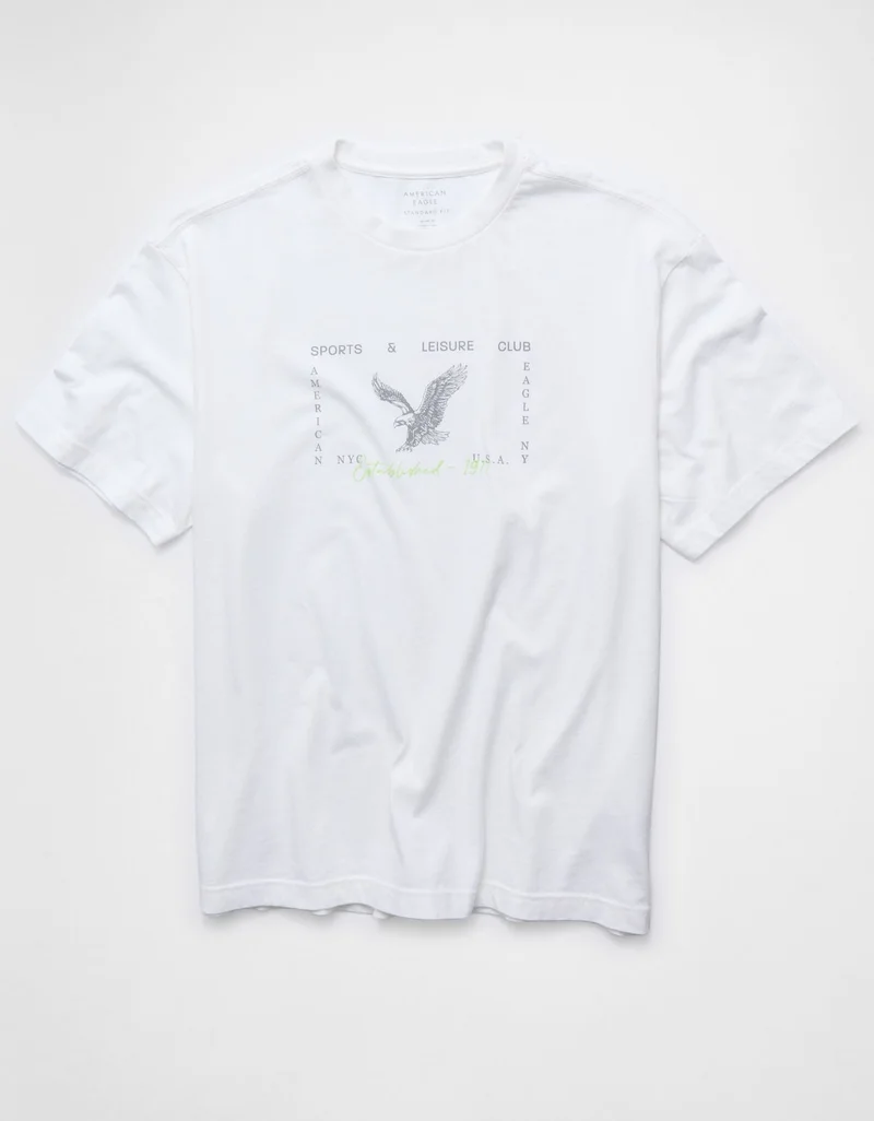 American Eagle  AE Standard Fit Graphic T-Shirt for Men | Best Price UAE