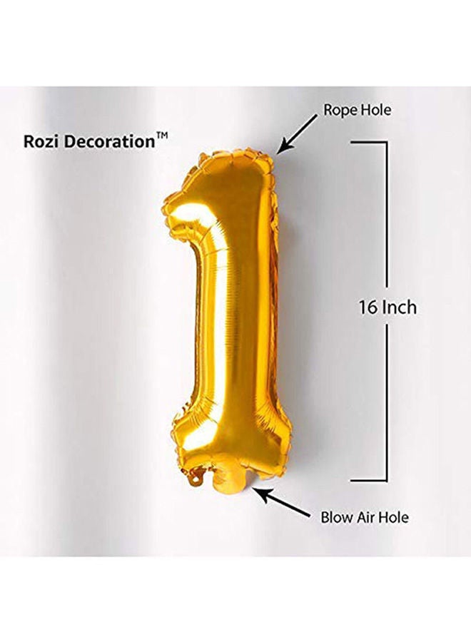 NIBEMINENT Number 1 Foil Balloon 16inch - Image 2