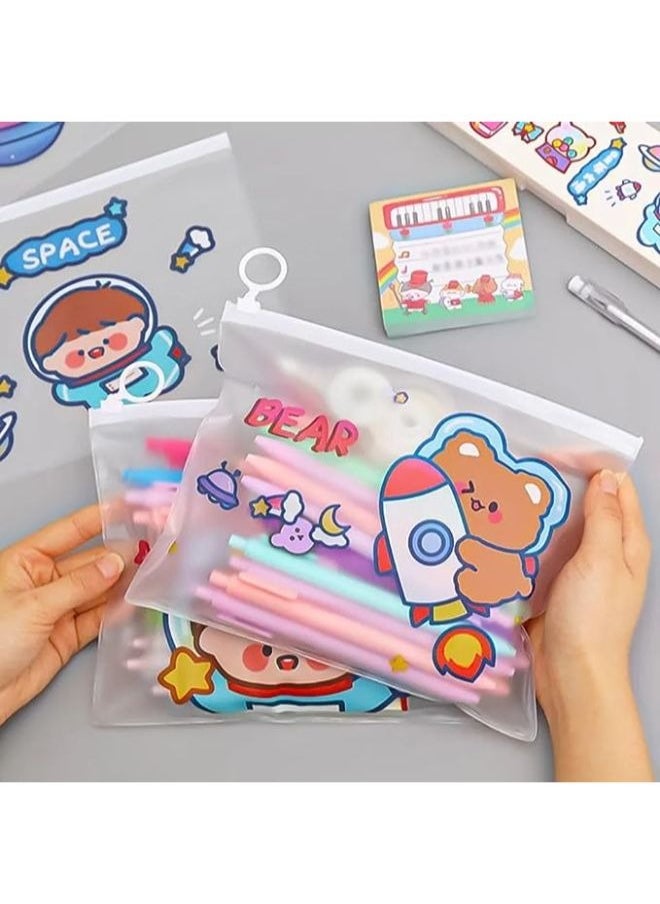Generic - Stylish PVC Transparent Pencil Bag - Travel Organizer Bag - Large Capacity Transparent Pencil Case - Boys Pencil Case (Random Shape), 1 Piece. - Image 1