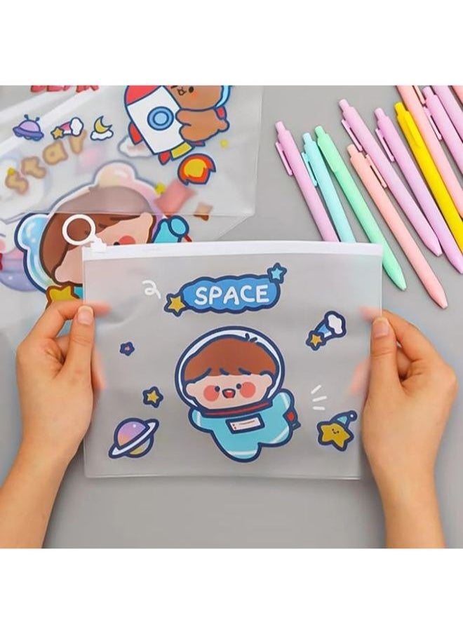 Generic - Stylish PVC Transparent Pencil Bag - Travel Organizer Bag - Large Capacity Transparent Pencil Case - Boys Pencil Case (Random Shape), 1 Piece. - Image 1