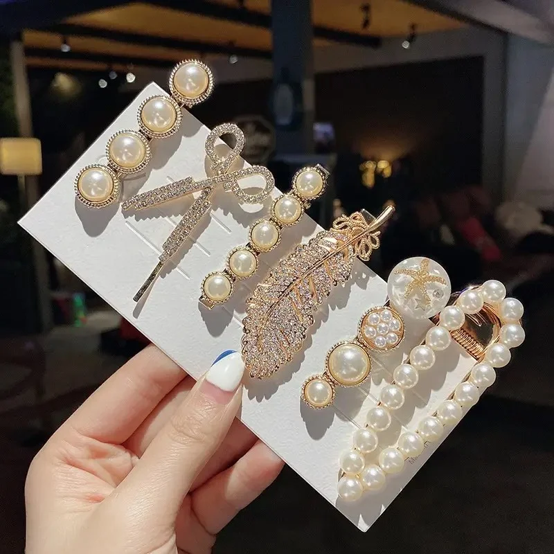 Valkyrie New Luxury 6 Piece Stone and Pearl Buckle Set