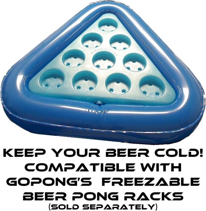 GoPong مجموعة GoPong للعب البيرة بونغ العائمة، تشمل طوفين و3 كرات بونغ - Image 5