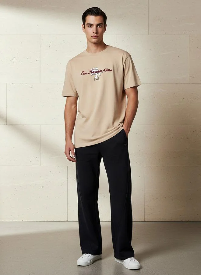 اس بي كاركترز Men Relaxed Fit Crew Neck Short Sleeves Green Bay Packers Print T-shirt