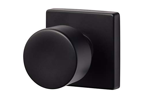 Sure-Loc Hardware BG100-SQ FBL Bergen Square Dummy Knob, Flat Black - Image 2