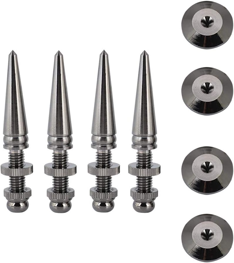 Semme Speaker Feet Isolation Speaker Spikes 4 Pairs Pure Copper Shockproof Foot Spikes Subwoofer Base Pad Stand Foot for Enhanced Sound Quality - Image 4