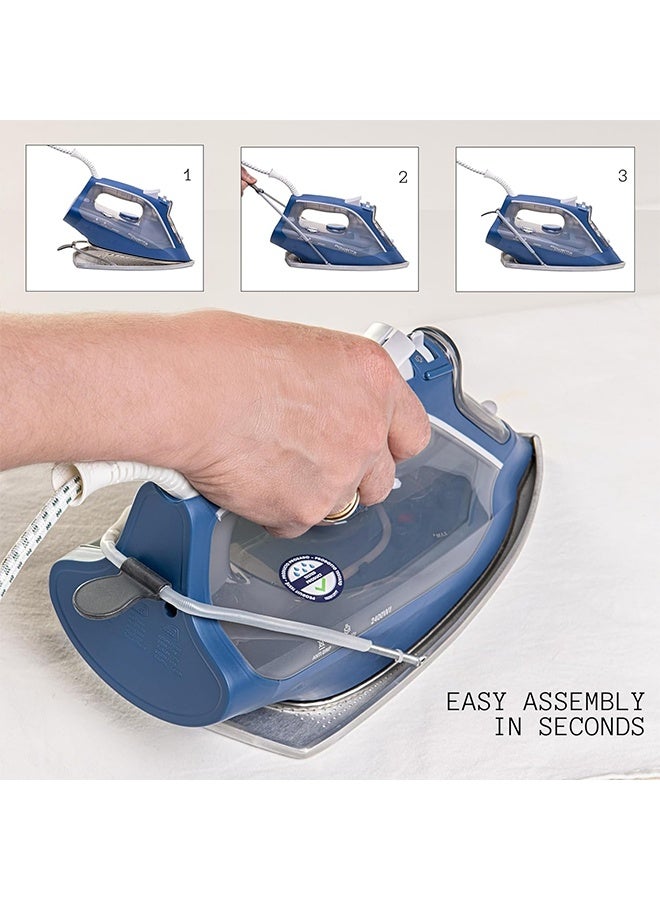 Iron Protector Cover, Aluminum Steam Iron Shoe Cover, Non-Stick Vented Design, Fits 205mm x 120mm Soleplate, Prevents Burns & Protects Fabrics, Easy Installation Ironing Accessories - Image 5