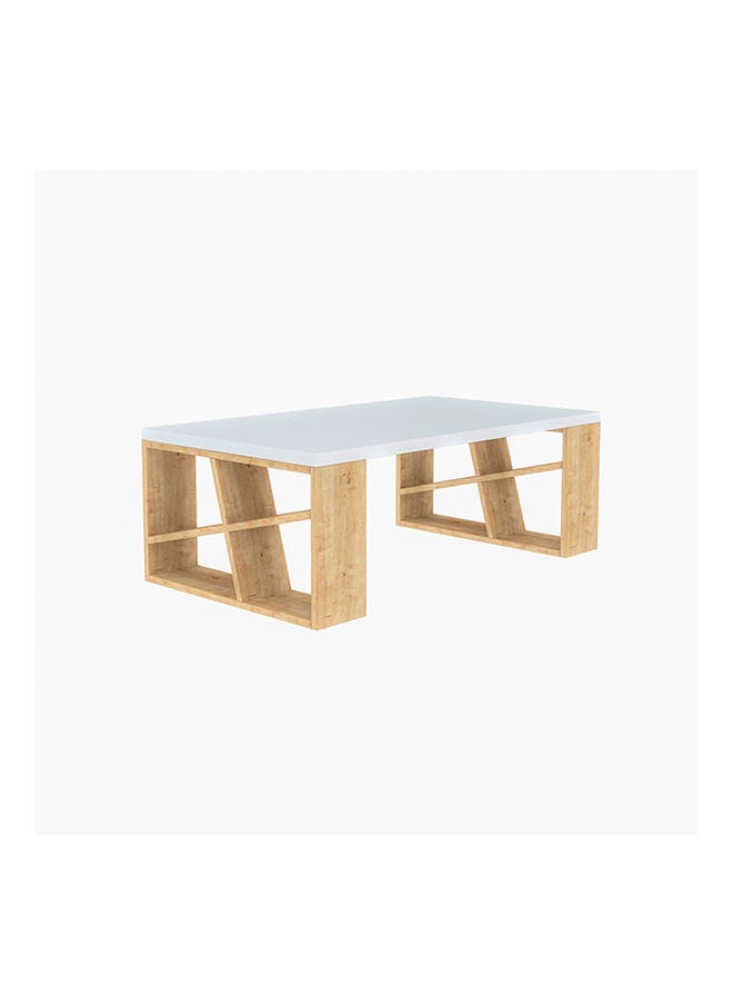 Mourah Home Honey Coffee Table - White/Oak - 2 Years Warranty  - Image 2