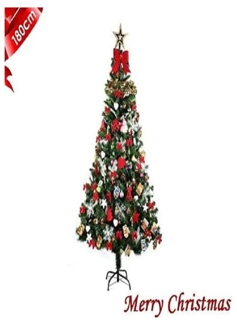 Merry Christmas Complete Parts Christmas Tree 1.8m 166pcs Strap Set with Stand - Image 2
