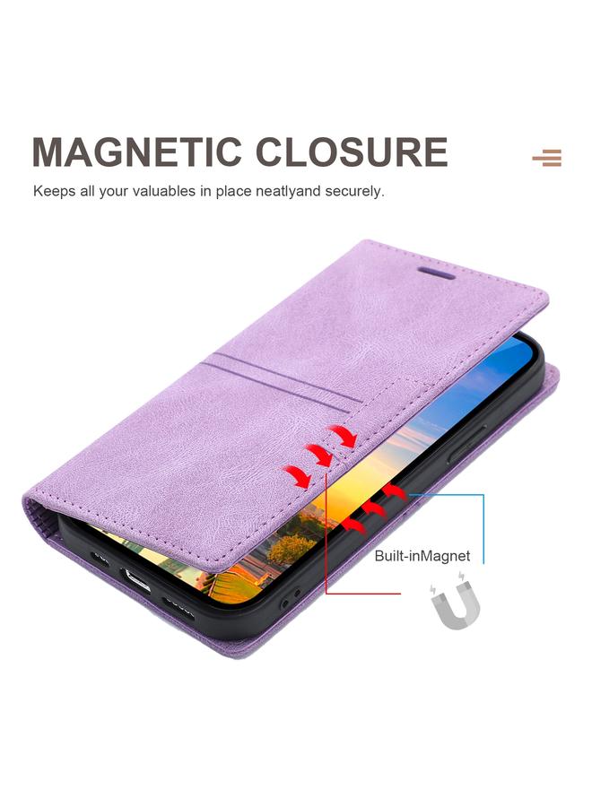 اس-توب جراب لهاتف iPhone 13 Pro Max Dream Magnetic Suction Business، جراب جلد PU أفقي قلاب مع حامل وفتحة بطاقة ومحفظة - Image 4