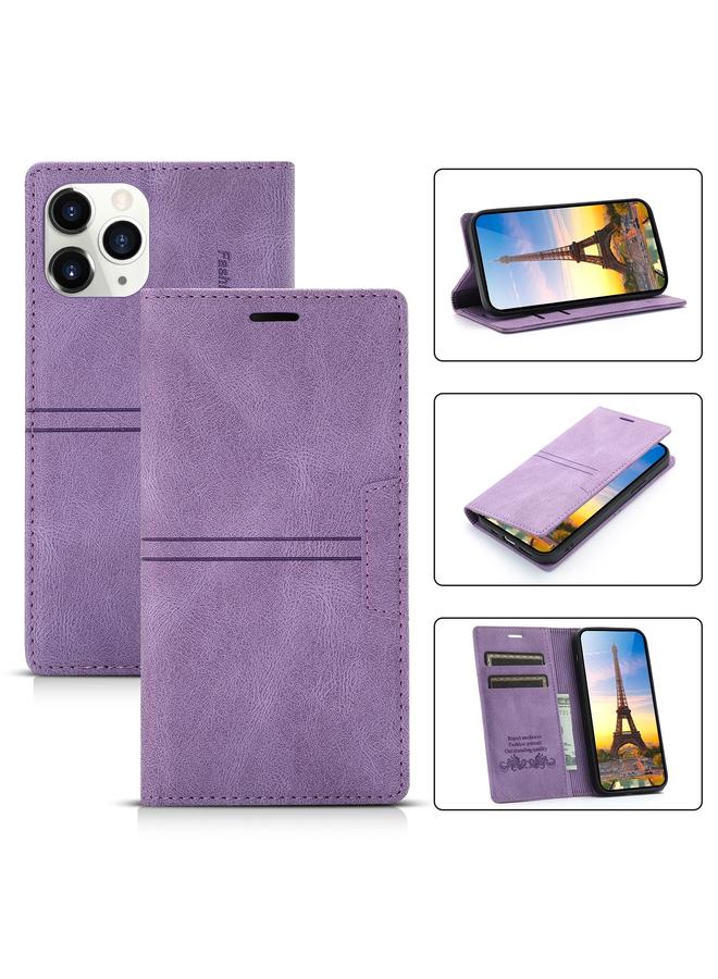 اس-توب جراب لهاتف iPhone 13 Pro Max Dream Magnetic Suction Business، جراب جلد PU أفقي قلاب مع حامل وفتحة بطاقة ومحفظة - Image 1