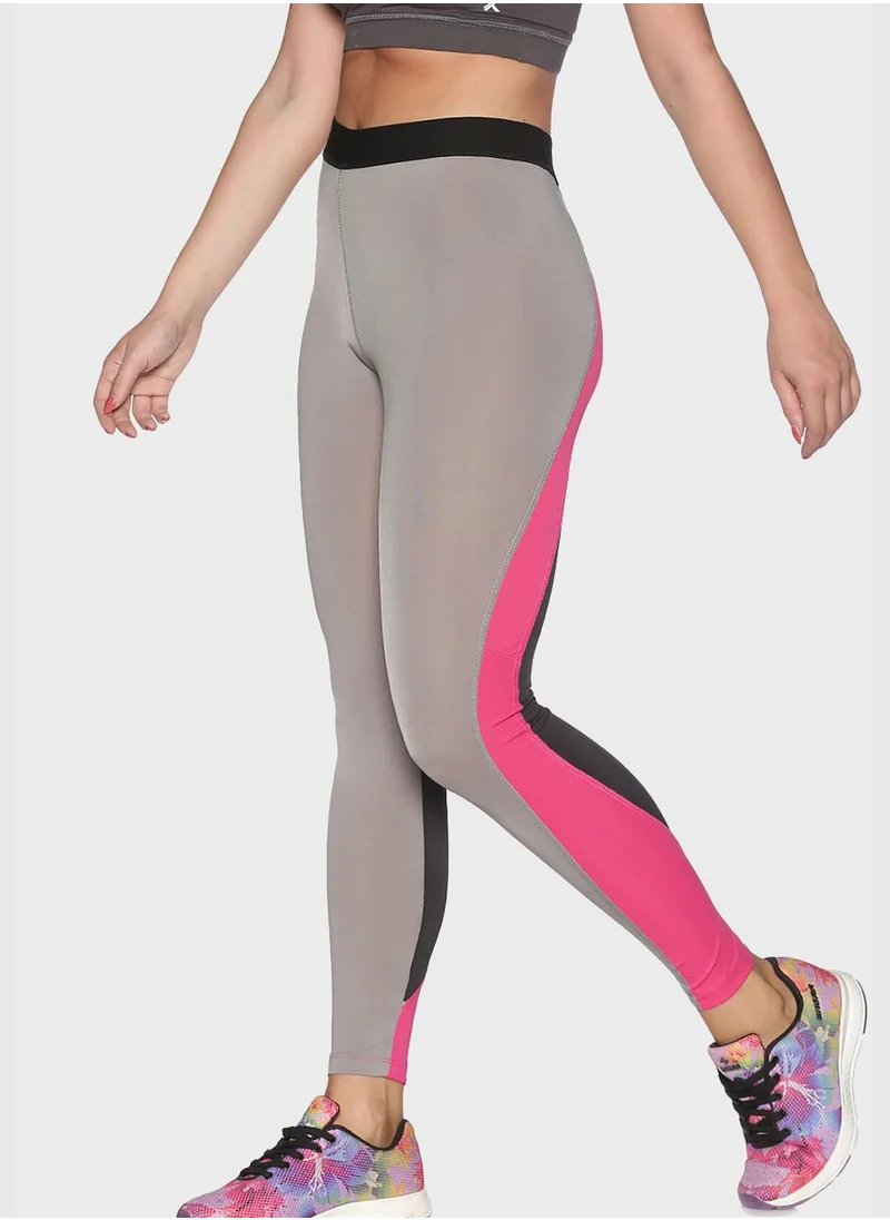 Campus Sutra Color Block Leggings