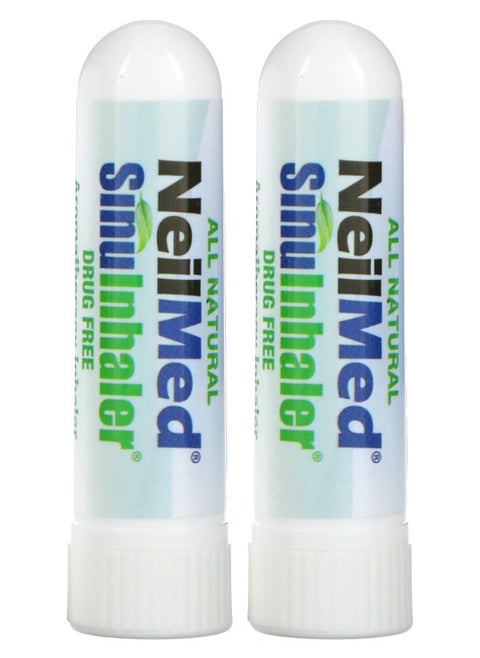 SinuInhaler Aromatherapy Inhaler Drug Free 2 Inhalers 0.014 oz (0.4 g)