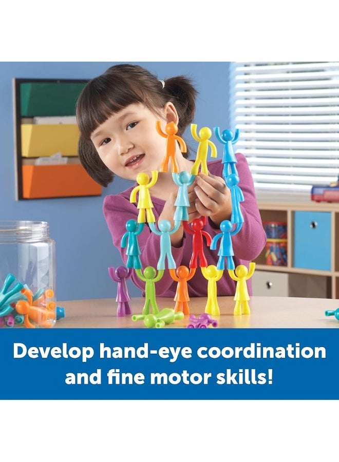 Learning Resources Learning Resources Buddy Builders,32 Pieces, Ages 3+, Fine Motor, Hand Eye Coordination Toy, Fine Motor Skills,Social Emotional Learning Toys - Image 3