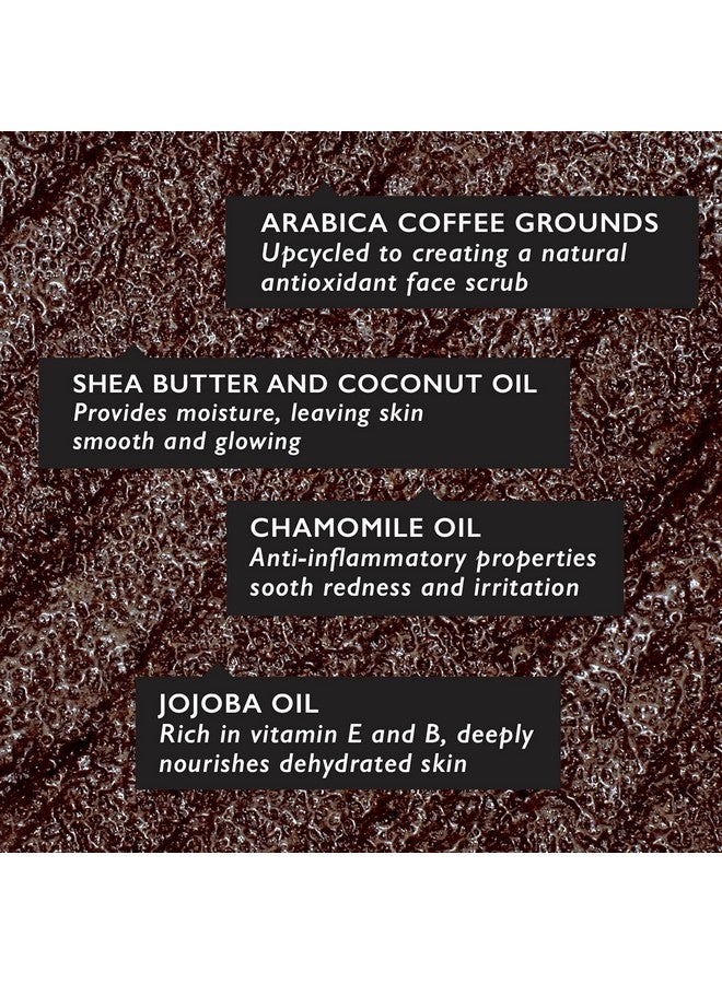 اب سيركل مقشر الوجه بالقهوة من UpCircle - مزيج زهور للبشرة الحساسة 3.5 أونصة - البابونج وزبدة الشيا وجوز الهند وزيت ثمر الورد - مقشر طبيعي نباتي للوجه لبشرة ناعمة وملساء - Image 2