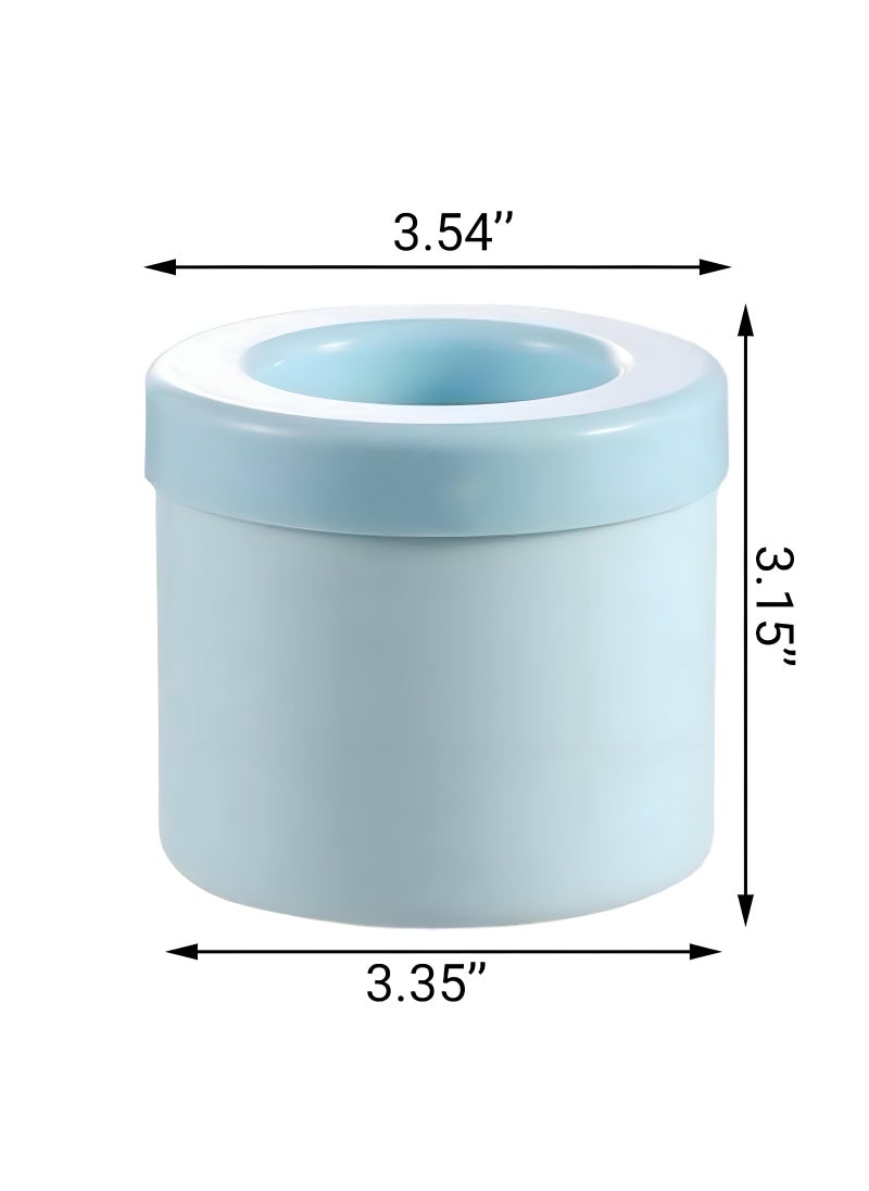 Generic - Silicone Ice Cube Maker Mold, Reusable Small Cylinder Ice Trays, Food Grade Silicone And Abs Material, Ice Cube Bucket, 12 Cubes - Image 1