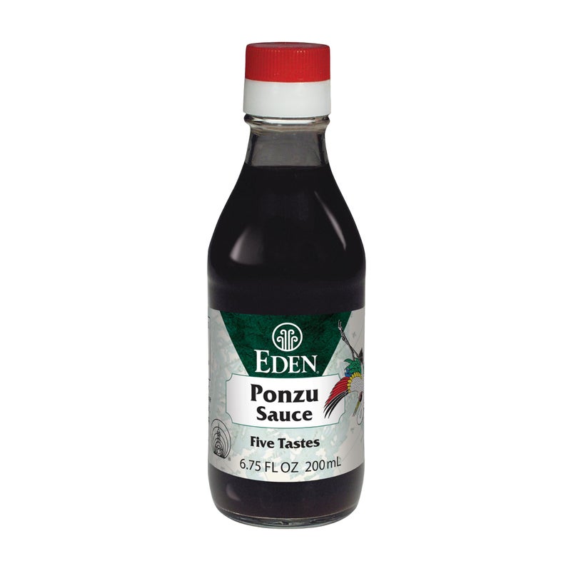 Eden Ponzu Sauce Premium Traditional Five Flavor Umami Seasoning Made in Japan Yuzu and Sudachi Juice 675 fl oz Glass Bottle