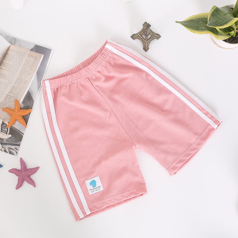 Children'S Shorts Boys' Casual Shorts Double Bar Pants For Small And Medium-Sized Children Korean Girls' Five-Point Pants - Image 1