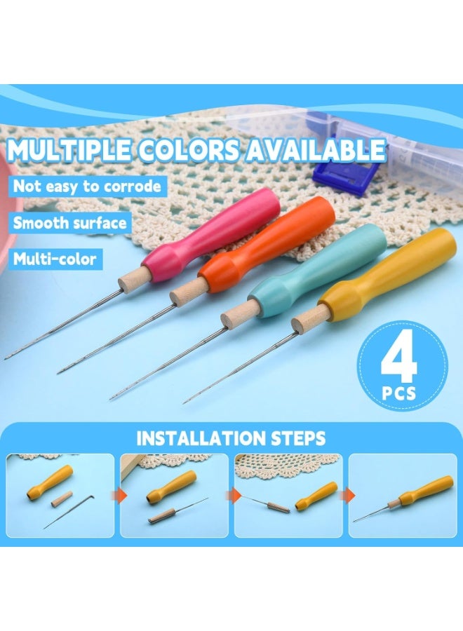 Soofam Felting Needles Kit, 4 Sizes Needle Felting Needles (36/38/40/42 Gauge) with Finger Cots – Create 3D Animals, Decorations, Needle Felting Kit for DIY Wool Crafts (Ideal for Beginners) - Image 5