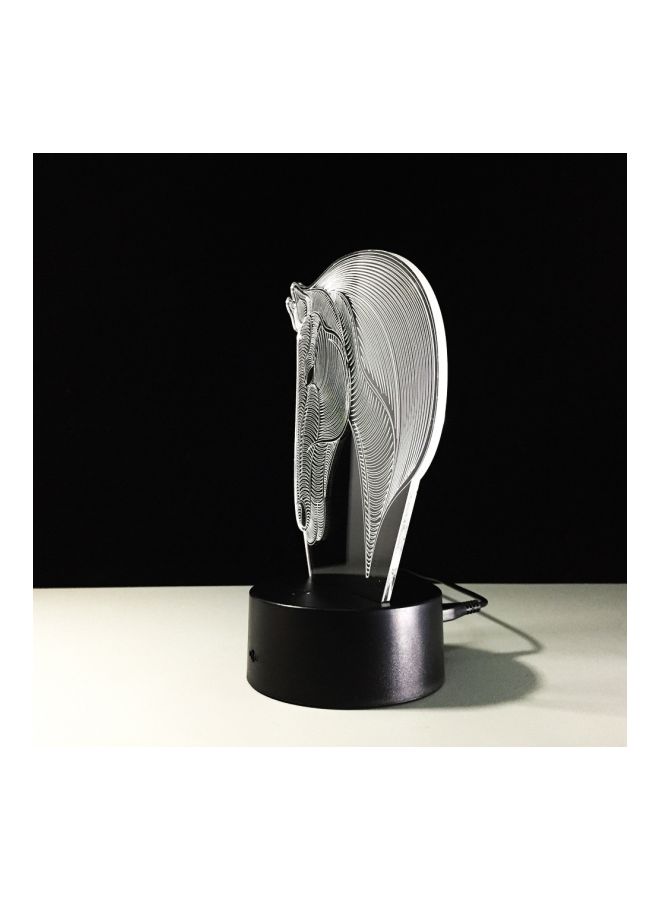 NIBEMINENT 3D Desk Night Lamp White/Black 15x6x1centimeter - Image 2