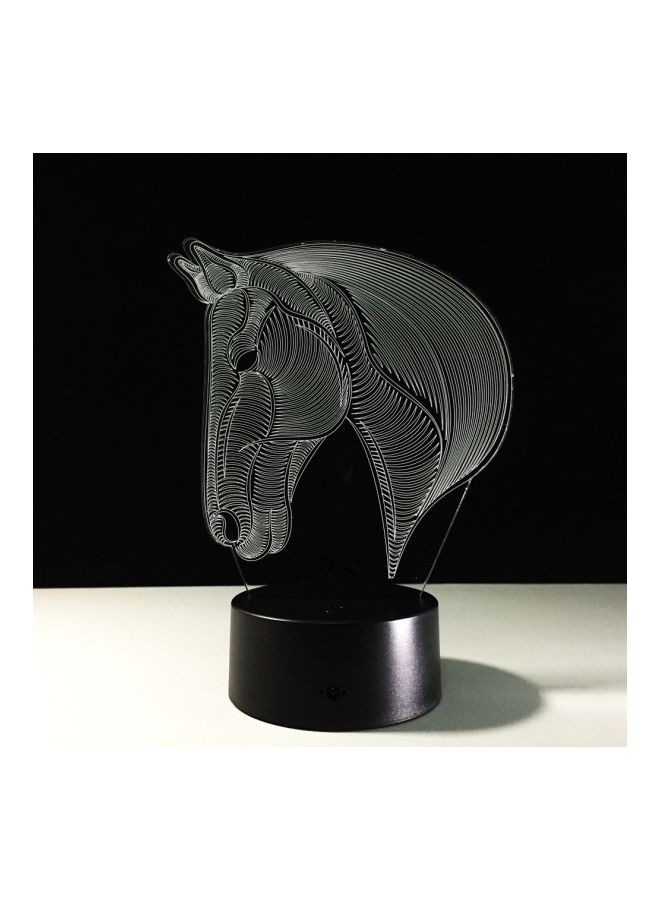 NIBEMINENT 3D Desk Night Lamp White/Black 15x6x1centimeter - Image 3