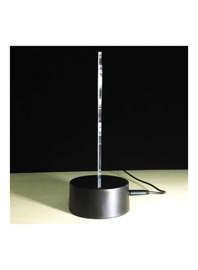 NIBEMINENT 3D Desk Night Lamp White/Black 15x6x1centimeter - Image 5