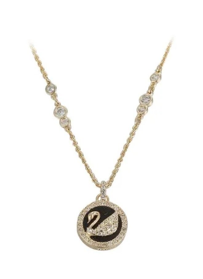 Generic - Generic Swarovski Stone Studded Swan Pendant Necklace - Image 1