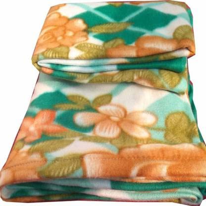 TRUE VALUA TRUE VALUA Printed Fleece Blanket for Winer Green Single 