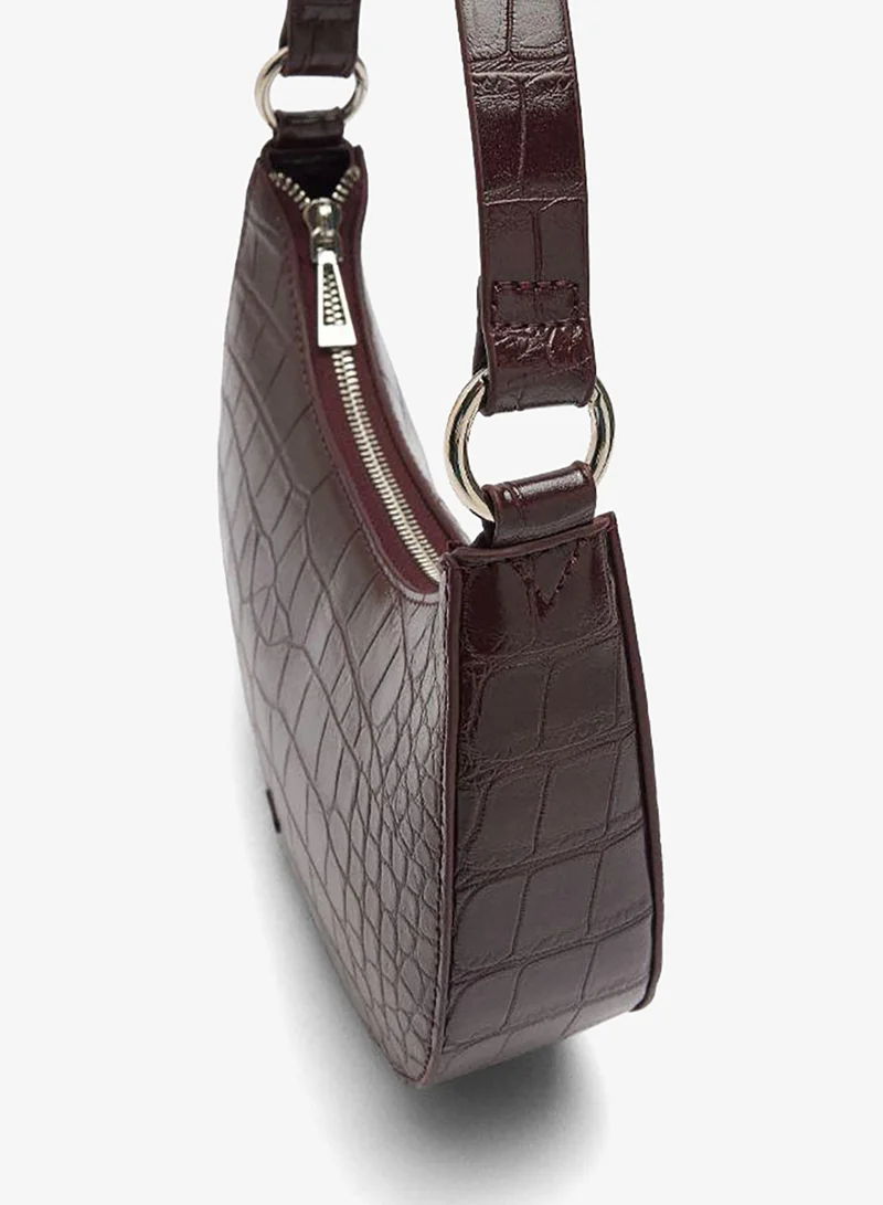 PARFOIS Shoulder bag with animal embossing