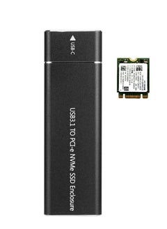 Generic CARE CASE NVME SSD Enclosure, M.2 NVME to USB C Adapter with Black case, USB 3.1 Gen 2 (10 Gbps) M2 PCIE SSD with hard disk NVMe 256GB  - Image 1