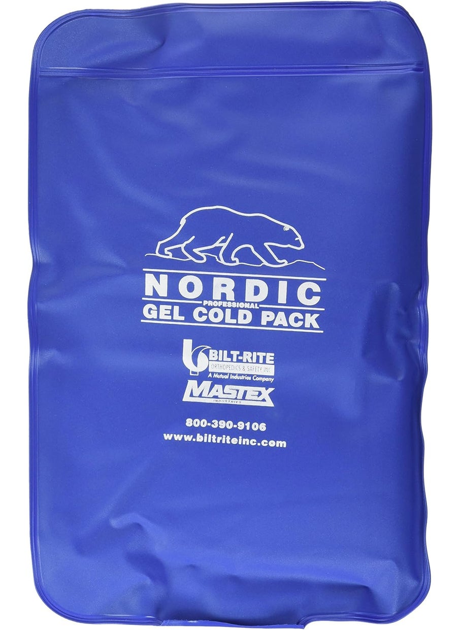 Bilt-Rite Mastex Health Nordic Half Size Gel Packs, Blue 
