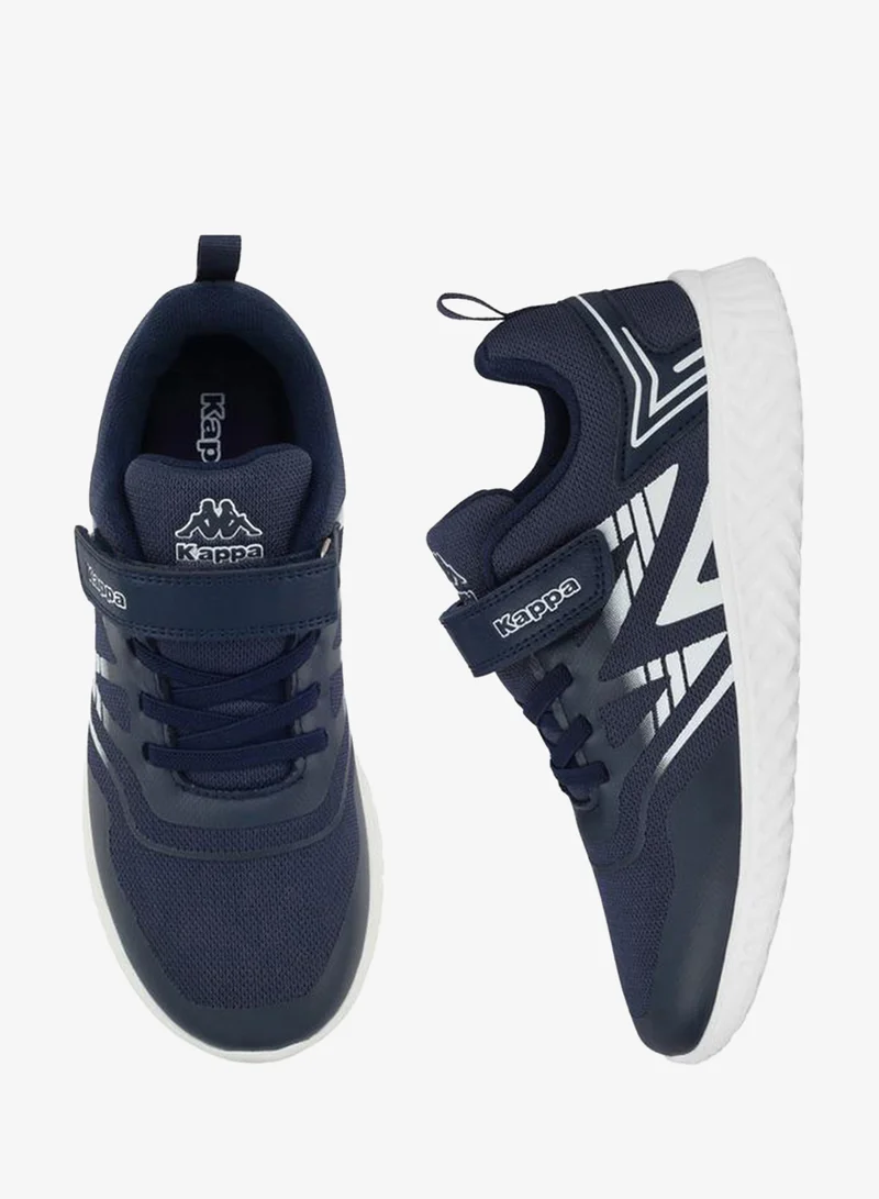 Kappa Boys Logo Print Hook & Loop Sports Shoes