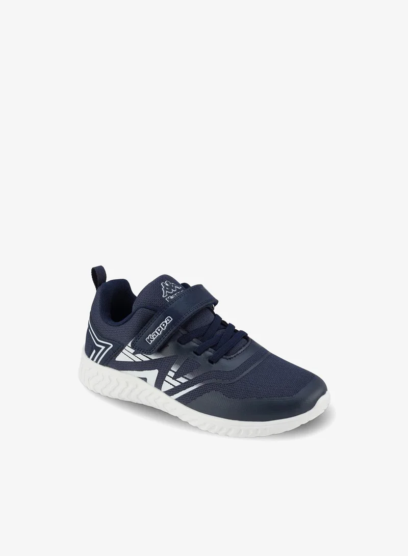 Kappa Boys Logo Print Hook & Loop Sports Shoes
