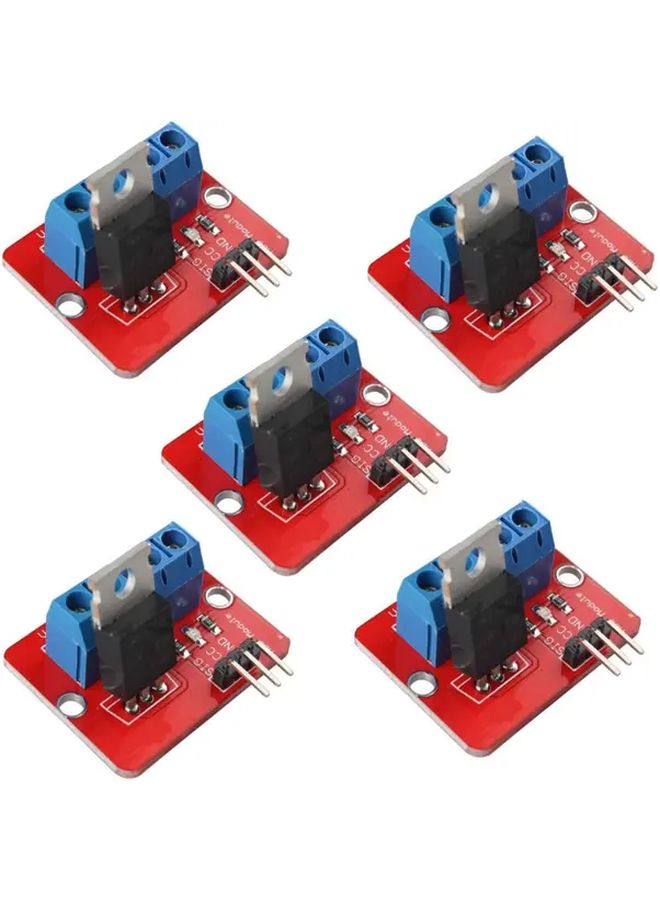 5pcs IRF520 MOSFET Driver Module Board for ESP32 Raspberry Pi SBC Projects - Image 1