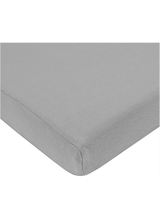 American Baby Company American Baby Company 100% Natural Cotton Value Jersey Knit Fitted SQUARE Pack N Play Playard Sheet, Grey, Soft Breathable, for Boys and Girls, 36" x 36"(Pack of 1)  - Image 1
