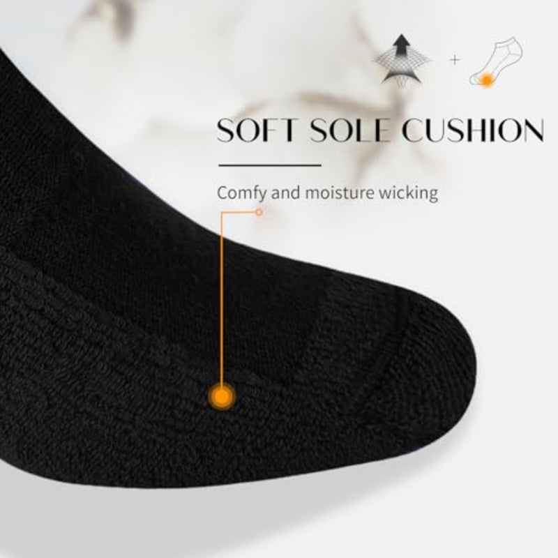 SIXDAYSOX 8 Pack Mens Ankle Socks Low Cut Comfort Casual Socks Size 10-13/13-15 - Image 4