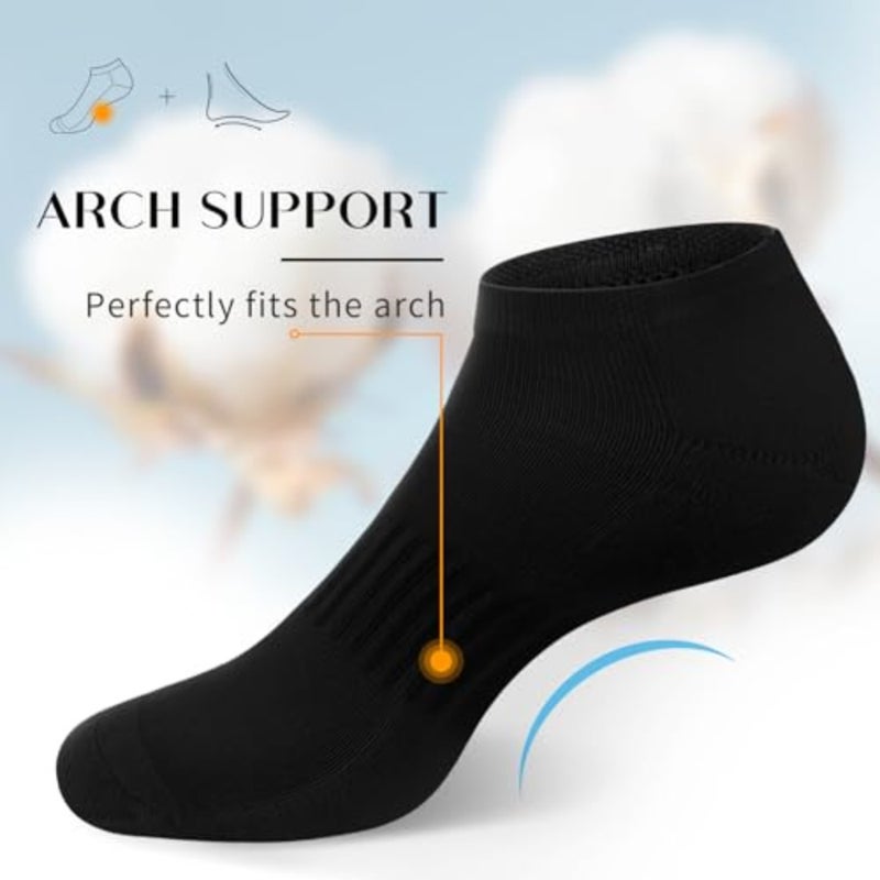 SIXDAYSOX 8 Pack Mens Ankle Socks Low Cut Comfort Casual Socks Size 10-13/13-15 - Image 3