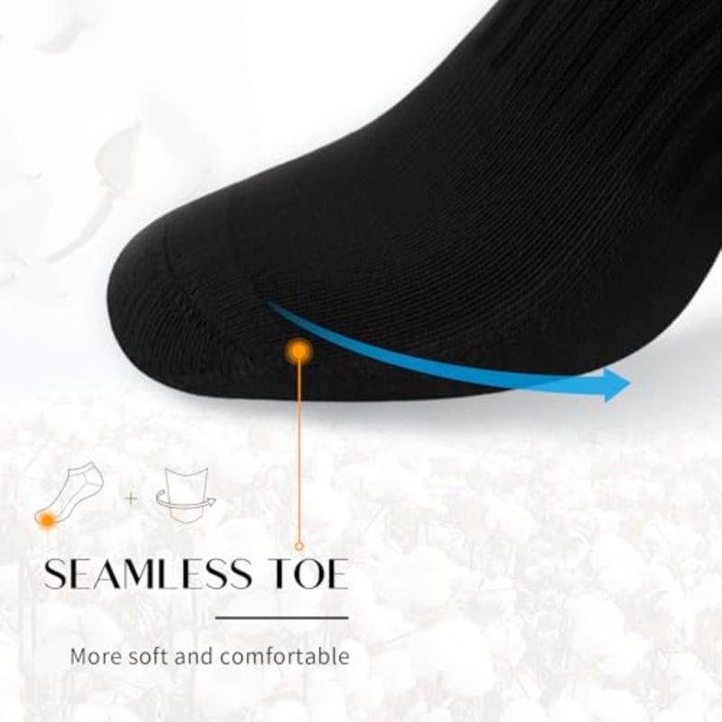 SIXDAYSOX 8 Pack Mens Ankle Socks Low Cut Comfort Casual Socks Size 10-13/13-15 - Image 5