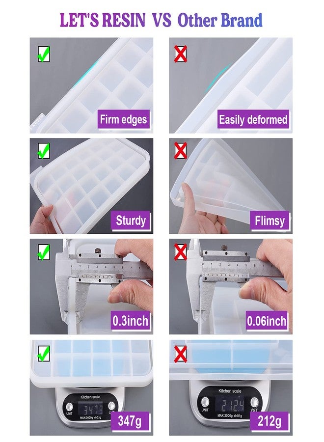 LET'S RESIN Resin Mold Silicone Kit with Resin Rolling Tray Mold, Ashtray Resin Mold, Resin Jar Mold with Lid, Silicone Resin Molds for Casting Resin ,Epoxy Resin,DIY Storage Container - Image 3