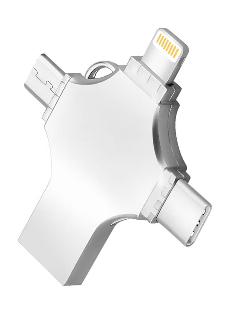 INSIJAM 2TB USB Flash Drives 4 in 1 OTG Memory Stick Mobile phone USB flash drive for USB-C Android Phones iPhone 15 MacBook iPad Computers Compatible More Device - Image 1