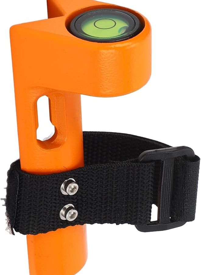 Professional Aluminum Alloy Adjustable Grade Rod Level with 7 8in Diameter Bubble Tower Ruler - Image 4