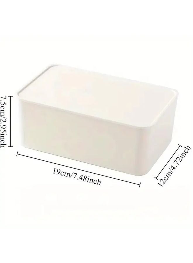 White Modern Wet Wipe Dispenser With Lid Dustproof Plastic Tissue Box Holder - Image 5