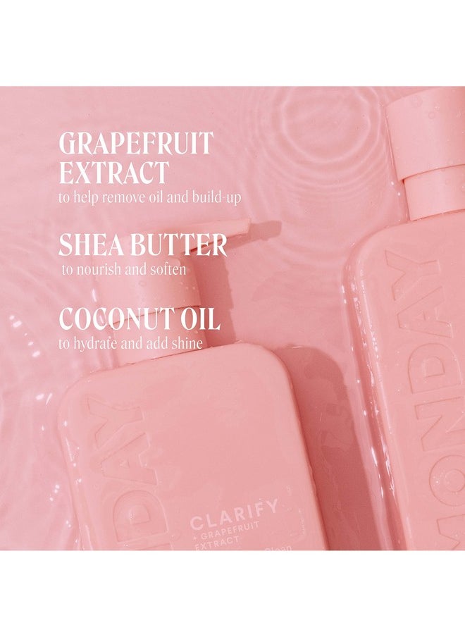 مونداي هير كير - شامبو MONDAY HAIRCARE Clarify 12 أونصة للشعر الدهني، مصنوع من مستخلص الجريب فروت وزيت جوز الهند وفيتامين E (354 مل) - Image 1