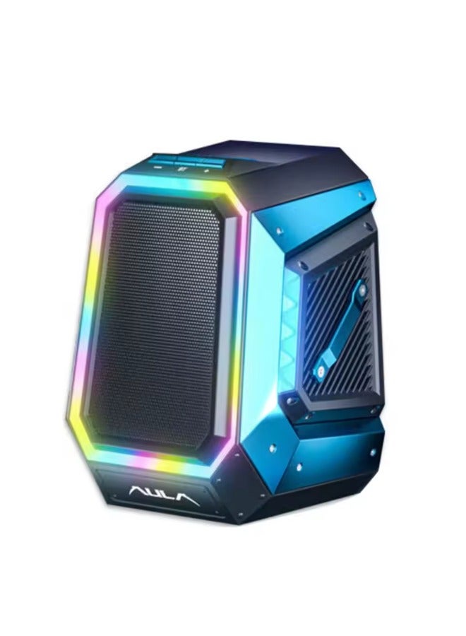 AULA BS308 Bluetooth Speaker High Power 30W HiFi Rechargeble with RGB Light Charging Feature for Outdoor Activities Portable Use - Image 1