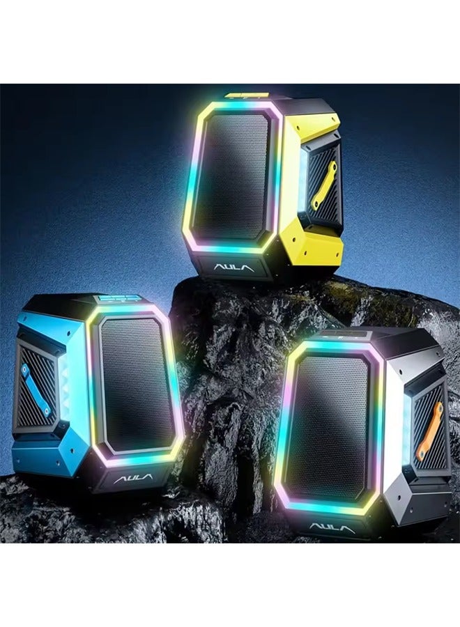AULA BS308 Bluetooth Speaker High Power 30W HiFi Rechargeble with RGB Light Charging Feature for Outdoor Activities Portable Use - Image 2