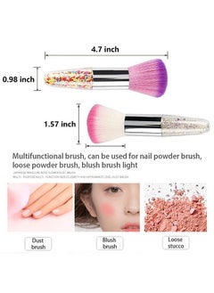 DANNEASY 3Pcs Nail Dust Brush Acrylic Brush Cleaner Nail Duster Large Powder Brush Makeup Blush Brush Nail Art Brushes Brush For Nails Nail Tools  - Image 3