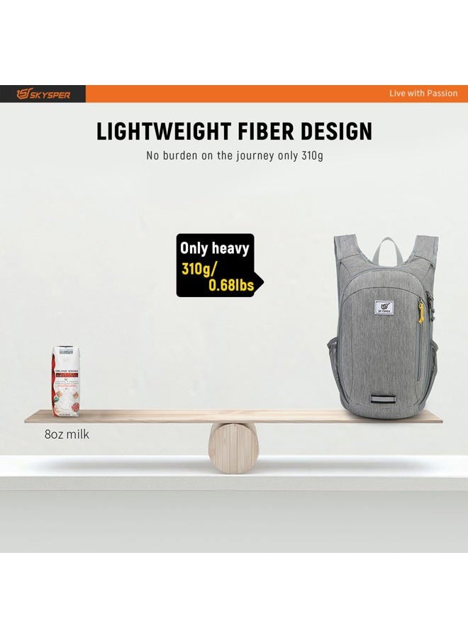 SKYSPER Foldable Backpack, 15 L, Ultralight Hiking Backpack, Small Backpack, Travel Backpack for Hiking, Travel, Cycling - Image 2