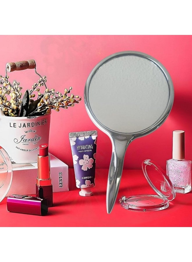 Portable Travel Handheld Mirror with Comfy Handle for Makeup touchup and Travel - Image 2