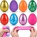 Howzcci 8 Pack Easter Eggs Stress Balls Squishy Toys Fidget Squeeze Toys for Kids Toddlers Easter Egg Hunt Fillers Easter Basket Stuffers Party Favors Gifts - Image 2